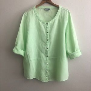 Linen tunic top